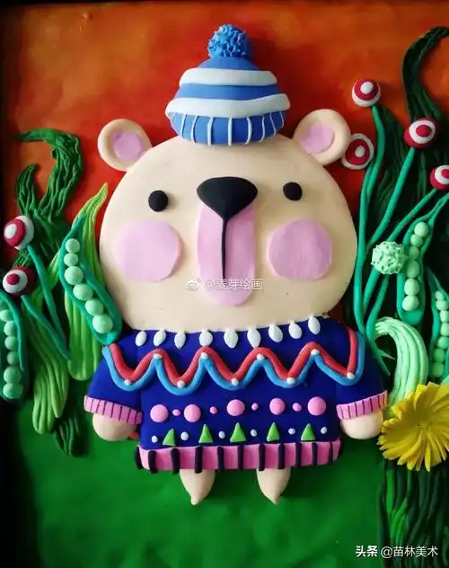 彩泥画作品图片(美绝了的粘土浮雕画) - 赤虎壹号